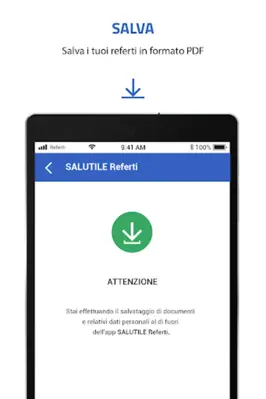 SALUTILE Referti android App screenshot 0