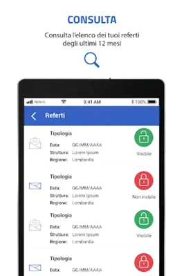 SALUTILE Referti android App screenshot 1